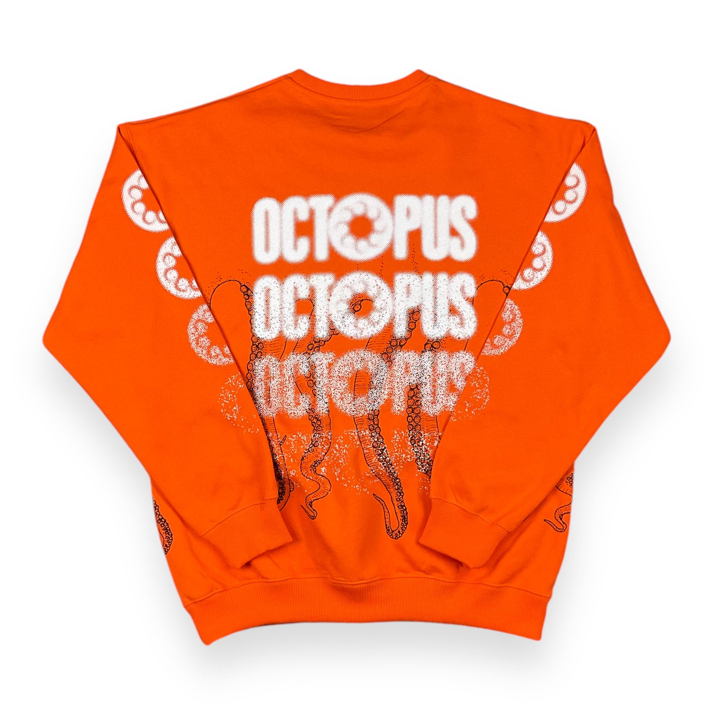 PRINTED CREWNECK LOOSE LOGOTENTACLES ORANGE