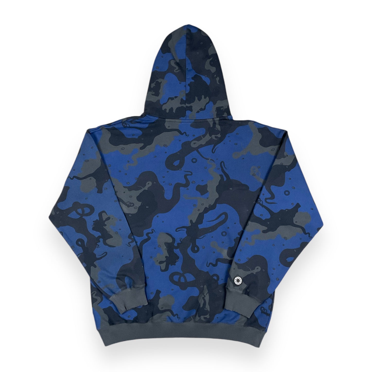 ALLOVER HOODIE REGULAR UNBRUSHED CAMOBLACK BLUE