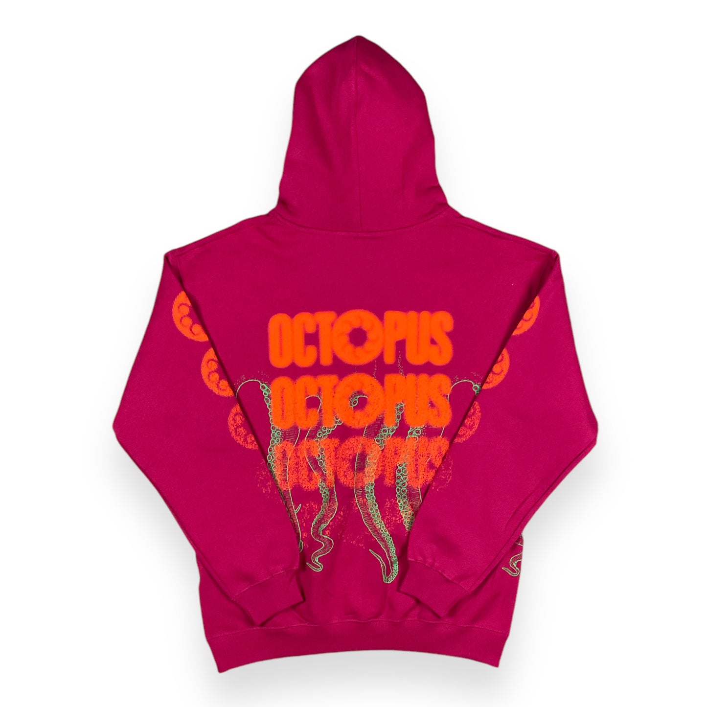 PRINTED HOODIE REGULAR LOGOTENTACLES FUCHSIA