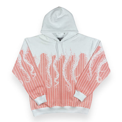 PRINTED HOODIE LOOSE MATRIX WHITE