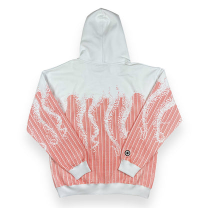 PRINTED HOODIE LOOSE MATRIX WHITE