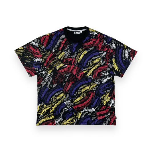 ALLOVER T-SHIRT LOOSE DECOMULTICOLOR BLACK OCTOPUS €18.0