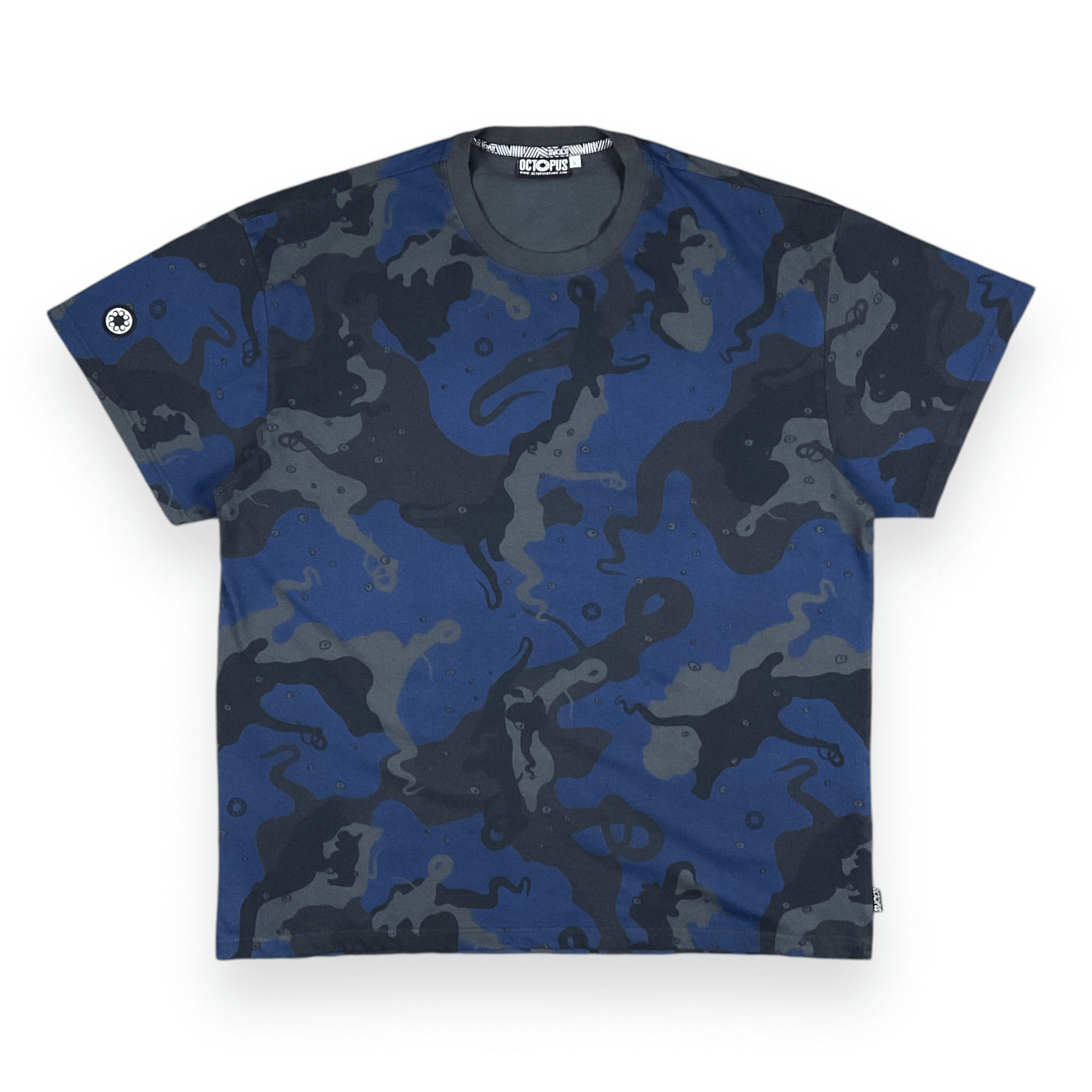 ALLOVER T-SHIRT REGULAR CAMOBLACK BLUE OCTOPUS €22.0