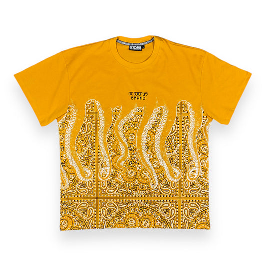 PRINTED REGULAR T-SHIRT BANDANA DARKYELLOW