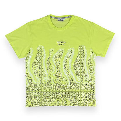 PRINTED REGULAR T-SHIRT BANDANA LIME
