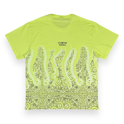 PRINTED REGULAR T-SHIRT BANDANA LIME