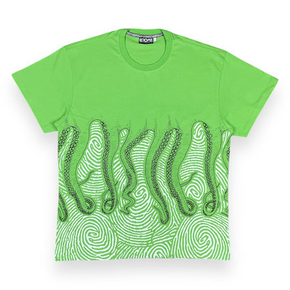 PRINTED REGULAR T-SHIRT FINGERPRINT LIGHTGREEN