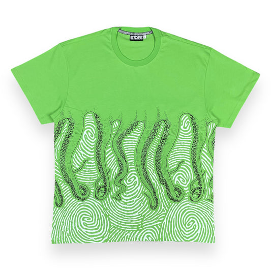 PRINTED REGULAR T-SHIRT FINGERPRINT LIGHTGREEN