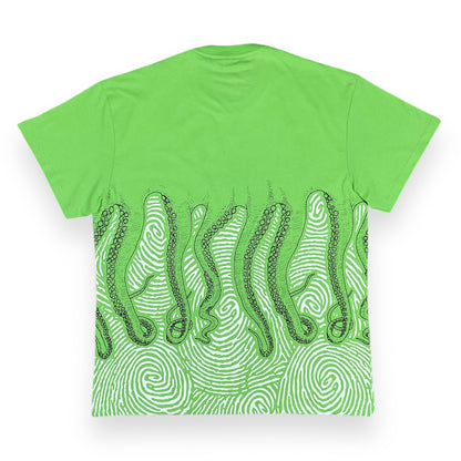 PRINTED REGULAR T-SHIRT FINGERPRINT LIGHTGREEN