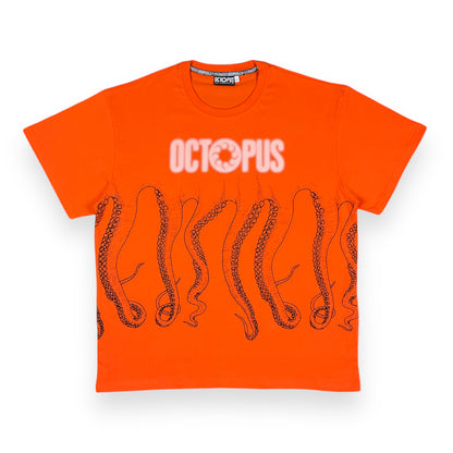 PRINTED REGULAR T-SHIRT LOGOTENTACLES ORANGE
