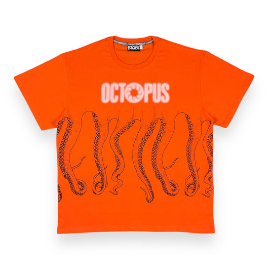 PRINTED REGULAR T-SHIRT LOGOTENTACLES ORANGE