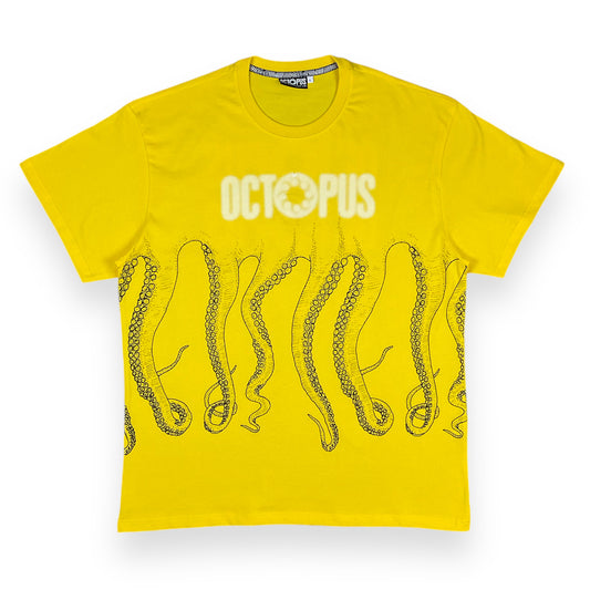 PRINTED REGULAR T-SHIRT LOGOTENTACLES YELLOW