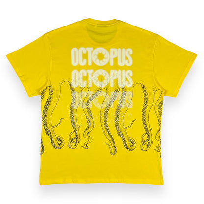PRINTED T-SHIRT REGULAR LOGOTENTACLES YELLOW