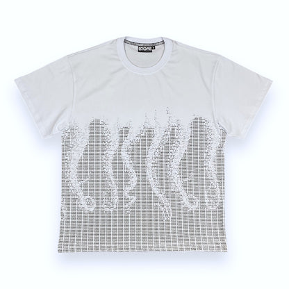 PRINTED T-SHIRT REGULAR MATRIX WHITE