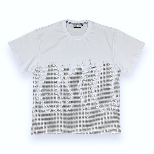 PRINTED T-SHIRT REGULAR MATRIX WHITE