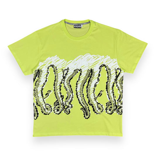 PRINTED REGULAR T-SHIRT SKETCH LIME