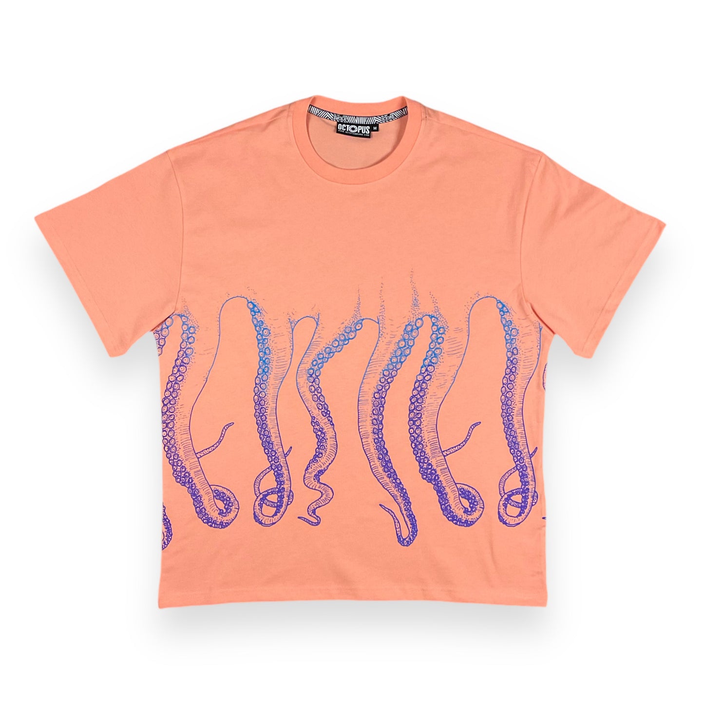 PRINTED T-SHIRT LOOSE GRADIENT PEACH