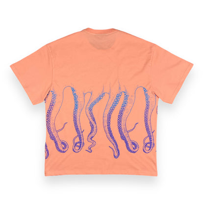 PRINTED T-SHIRT LOOSE GRADIENT PEACH