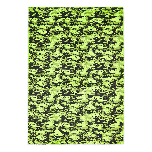 FAKE FUR BLANKET DIGI CAMO LIME