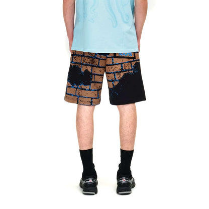 BRICKS SWEATSHORTS BLACK OCTOPUS €36.0